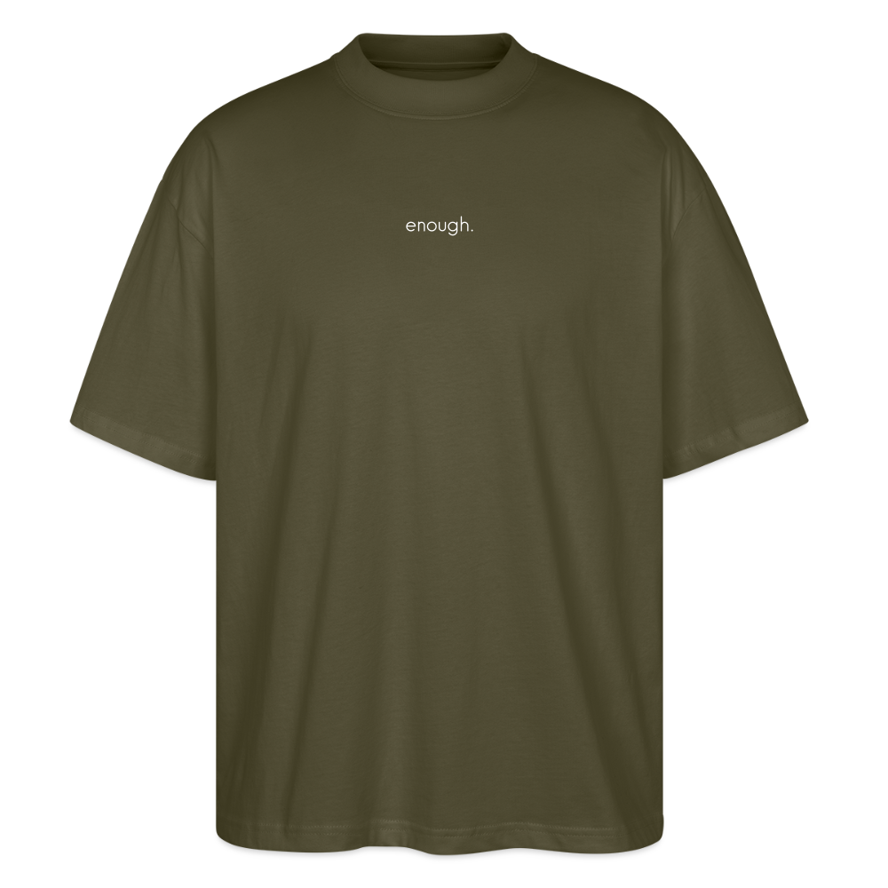 "enough." - navy - khaki