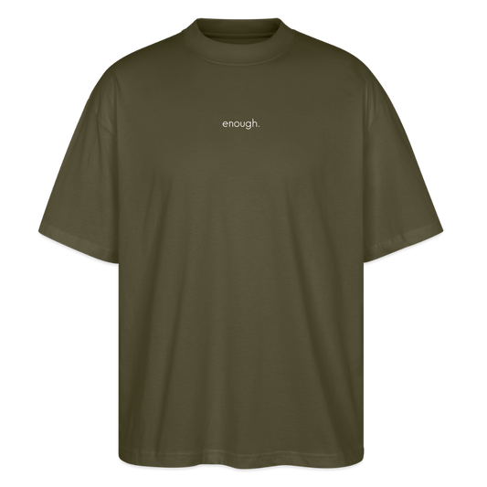 "enough." - navy - khaki